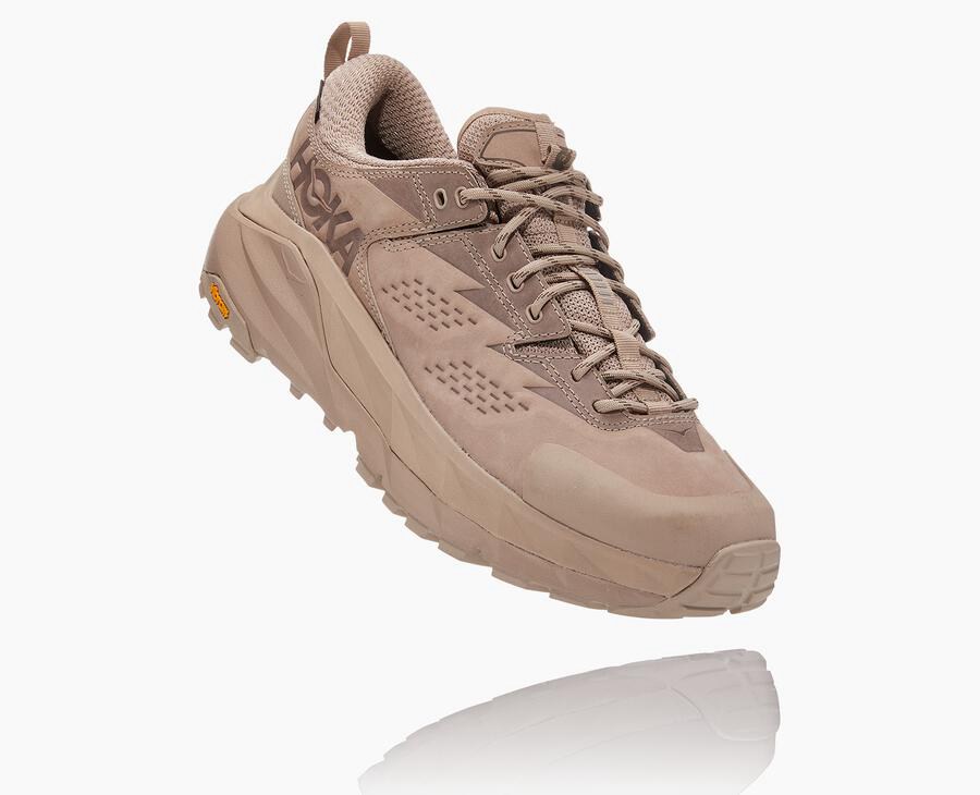 Hoka One One Kaha Low Gore-Tex - Men Trail Shoes - Beige,Australia ZMI-934852